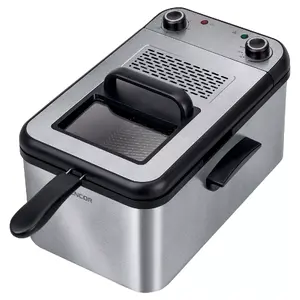 Фритюрница SENCOR SFR 7200SS — однокамерная, 3.2 л, 2200 Вт, нержавеющая сталь, поворотное управление