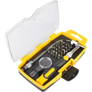 Manual screwdriver set Fieldmann FDS 1004-33R — includes Flat, Phillips and Torx bits