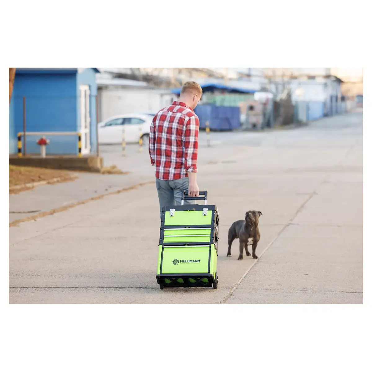 Tool box Fieldmann FDN 4150 — metal 520×320×721 mm Photo 9