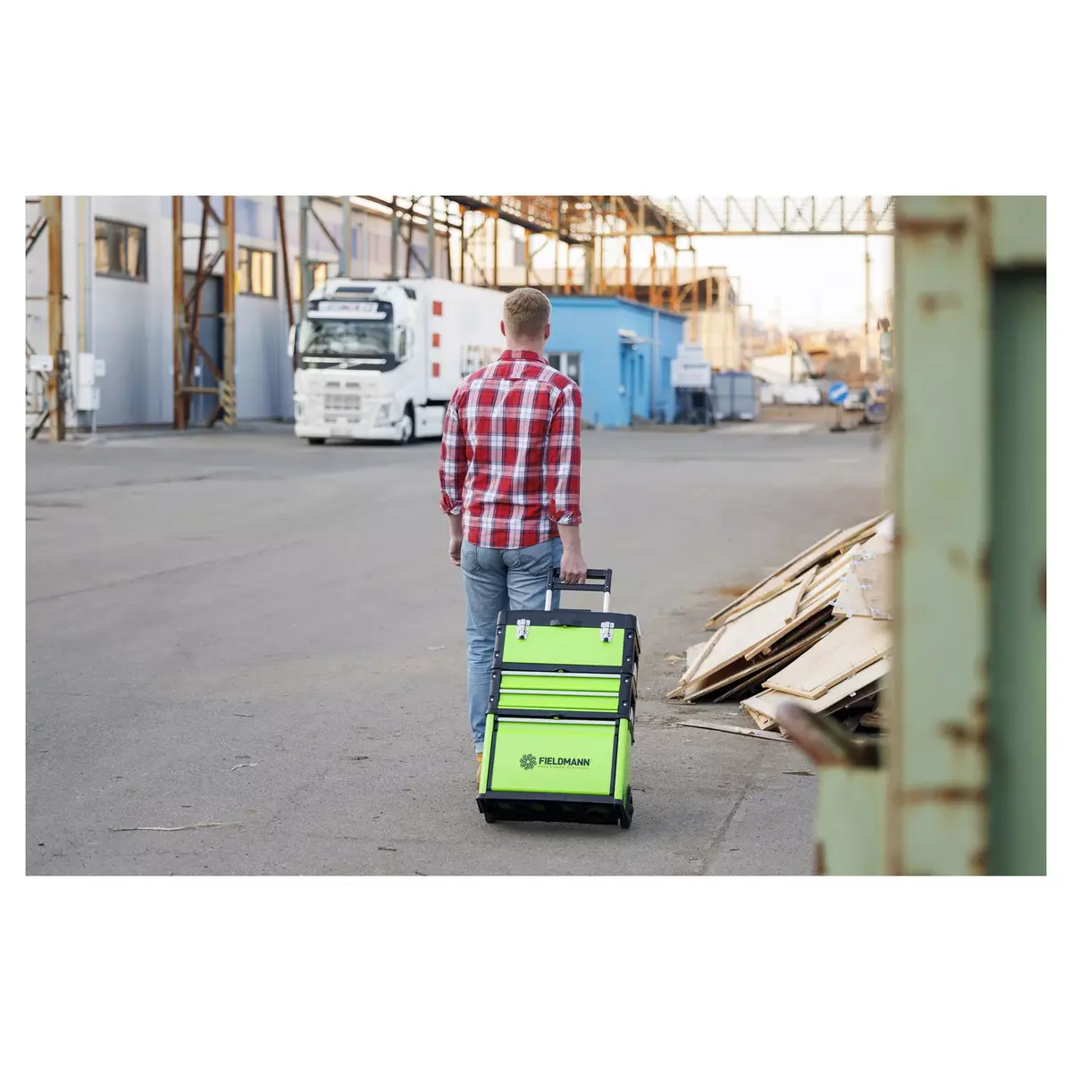 Tool box Fieldmann FDN 4150 — metal 520×320×721 mm Photo 10