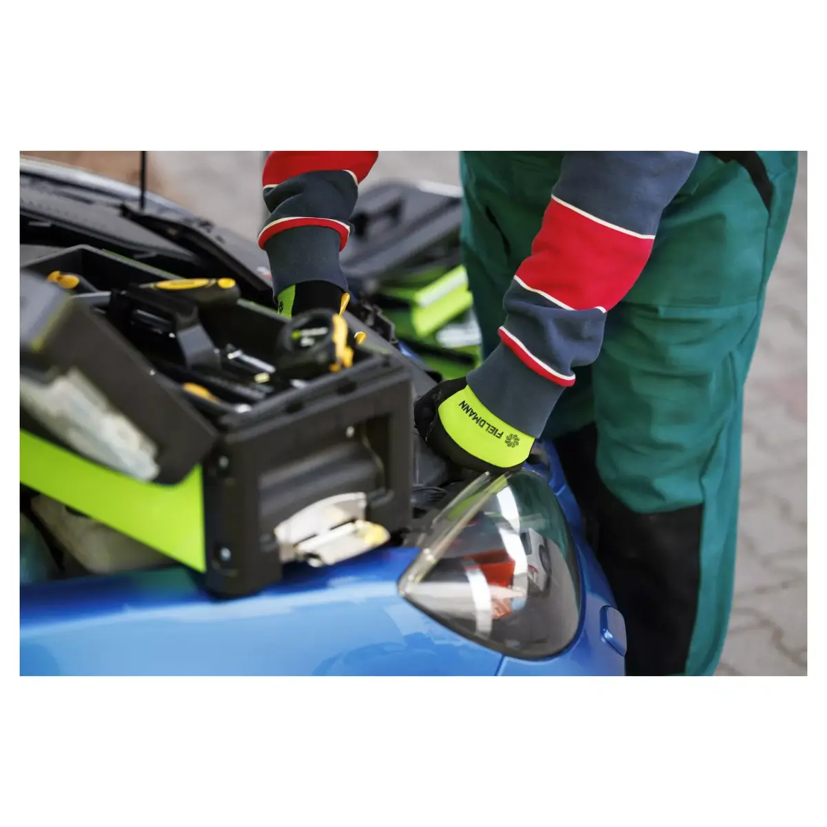 Tool box Fieldmann FDN 4150 — metal 520×320×721 mm Photo 13
