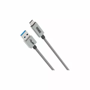 USB A to USB C Cable YENKEE YCU 311 GY 1 m — USB-A to USB-C data and charging cable, 1 m, gray