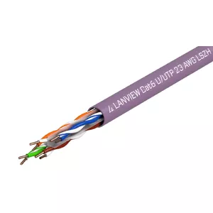 Networking Cable Lanview LVN122150 Cat6 U/UTP 305m 10000 Mbit/s Purple