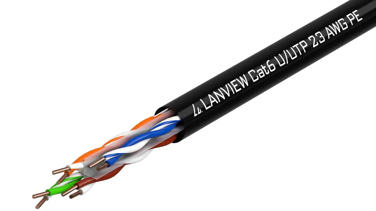 Lanview LVN122151 tīkla kabelis Melns 305