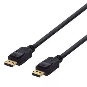DELTACO DisplayPort cable DP-1030-K 3.0 m, DisplayPort 1.2, 4K UHD 21.6 Gb/s