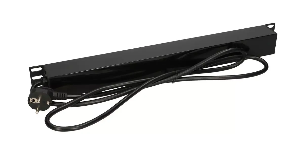 Электрическая розетка Extralink 19" 1U 7 SOCKET EU TYPE POWER PDU WITH SWITCH Photo 2