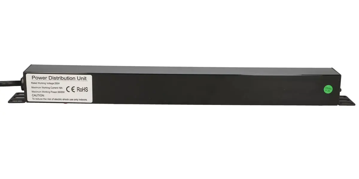 Электрическая розетка Extralink 19" 1U 7 SOCKET EU TYPE POWER PDU WITH SWITCH Photo 4