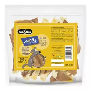 Dried rabbit ears with chicken 500 g — hau & miau