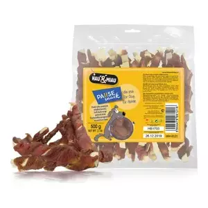 Wet pet food hau & miau HAU & MIAU fish sticks with soft duck, 500 g – complete wet cat food