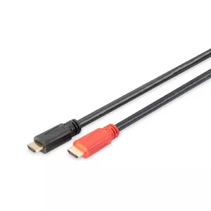 HDMI High Speed kabelis ar Ethernet un signāla pastiprinātāju, Digitus AK-330118-150-S, 15 m, HDMI Type A–A, 4K30Hz
