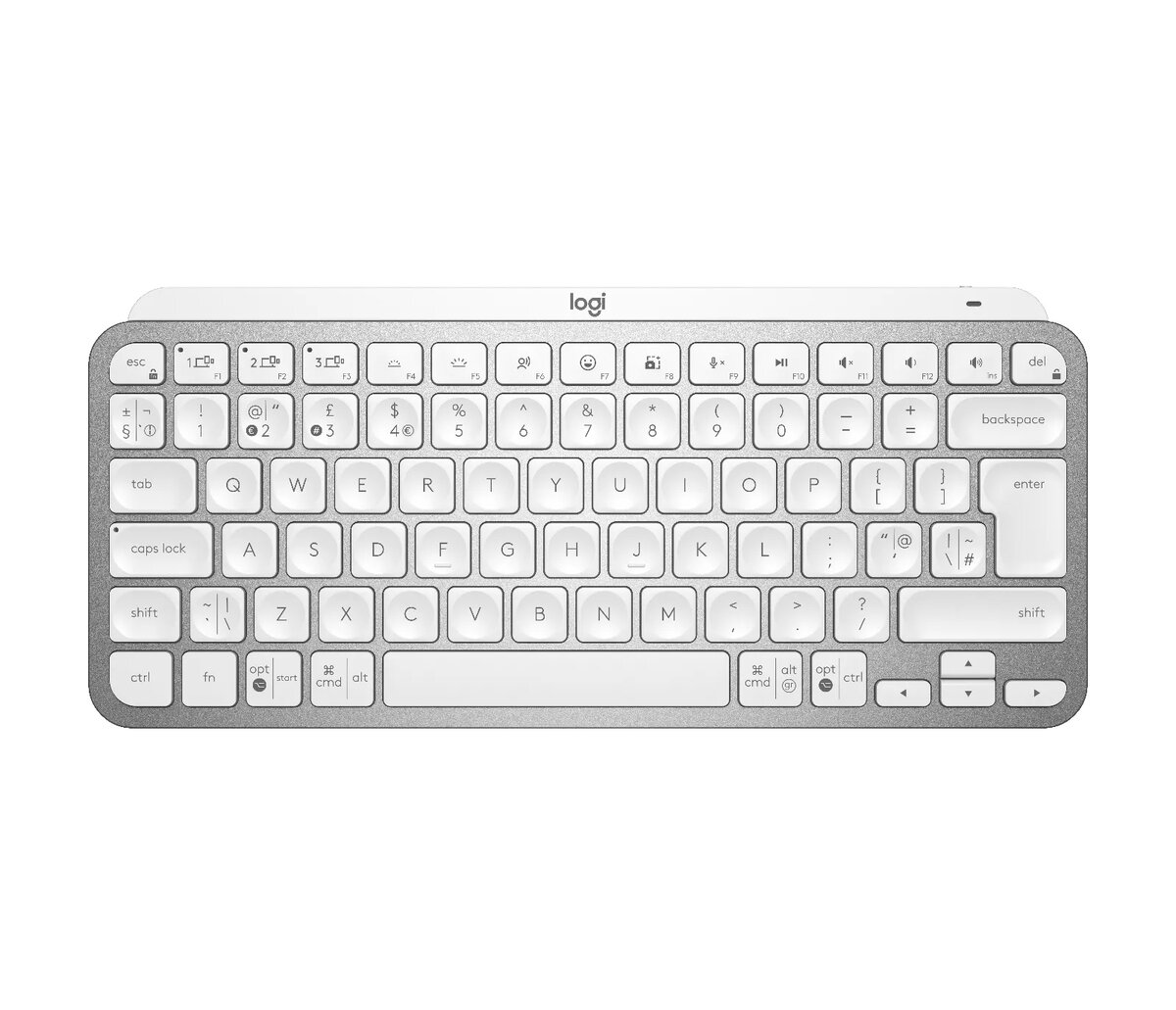 Bezvadu apgaismota mini klaviatūra Logitech MX