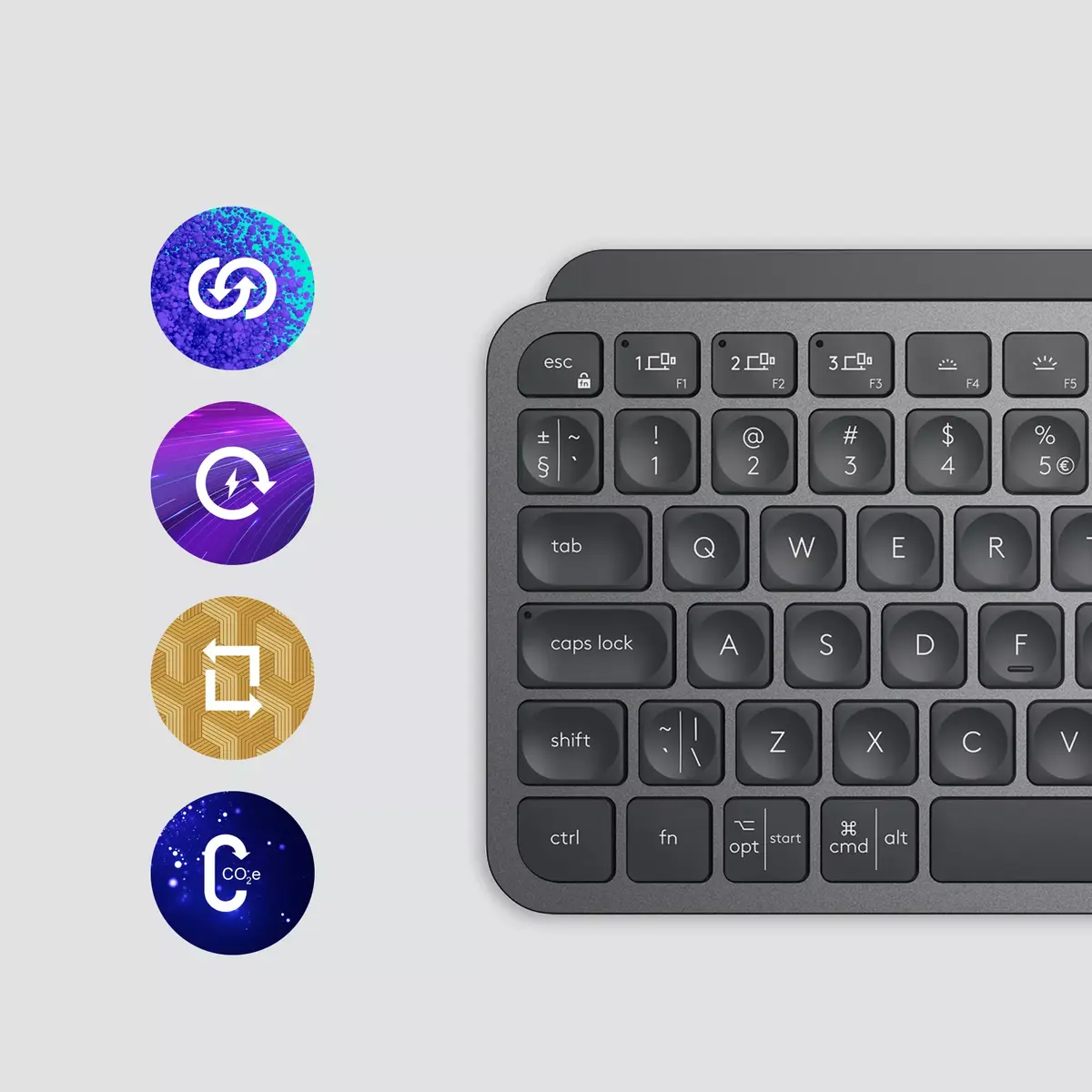 Logitech MX Keys Mini Bezvadu Tastatūra Photo 5