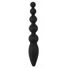 Анальные бусы ANOS Silicone Black — 7 режимов Photo 4