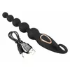 Анальные бусы ANOS Silicone Black — 7 режимов Photo 7