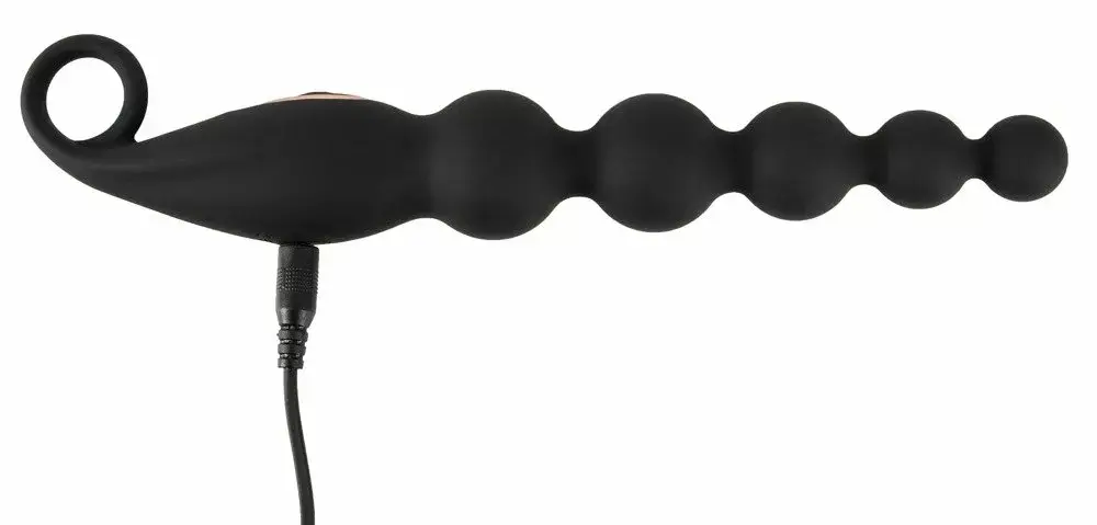 Анальные бусы ANOS Silicone Black — 7 режимов Photo 8
