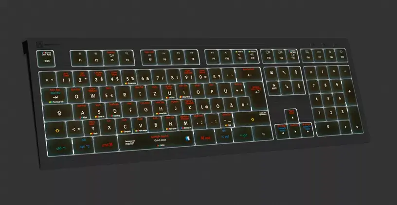 Игровая клавиатура Logickeyboard LKB-OSX-A2M-DE Photo 5