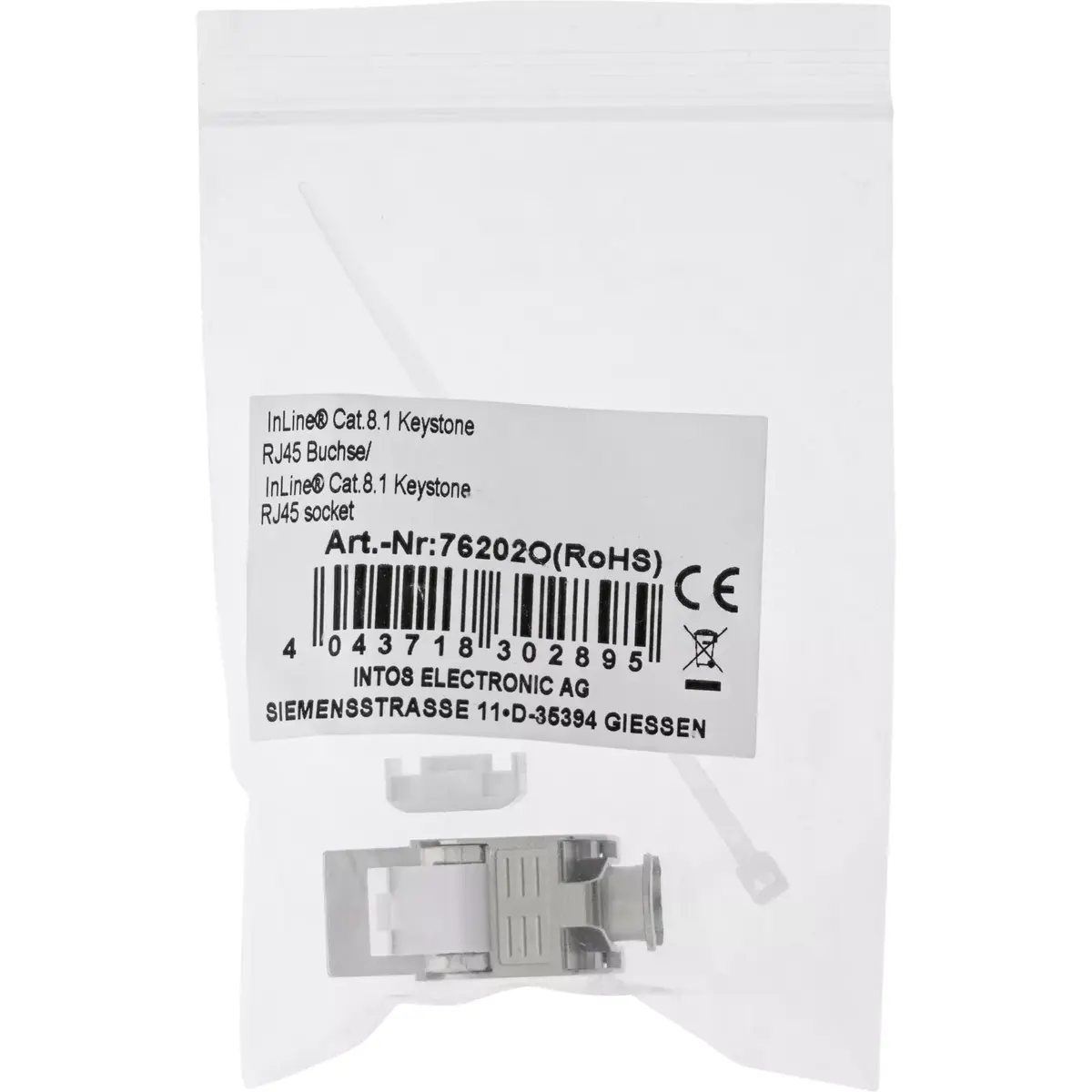 InLine RJ45 Keystone Jack Snap-In module Cat.8.1 Photo 6