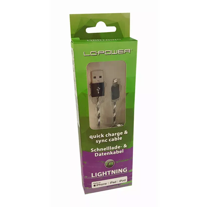 Кабель Lightning LC-Power LC-C-USB-LIGHTNING-1M-8 Photo 3