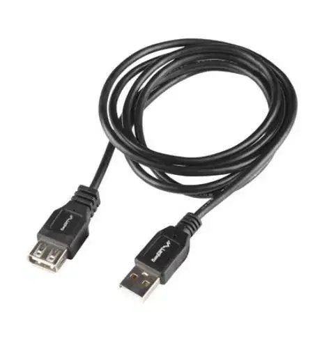 LANBERG USB-A M/F 2.0 кабель 1.8 м Photo 3