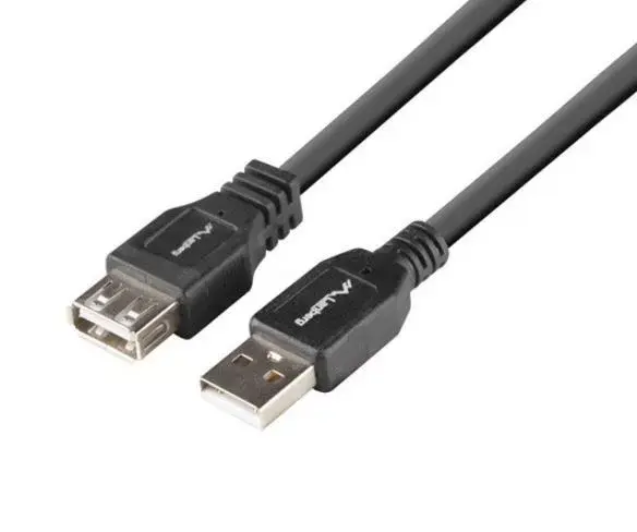 LANBERG USB-A M/F 2.0 кабель 1.8 м Photo 4