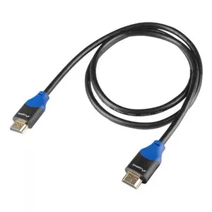HDMI kabelis LANBERG CA-HDMI-15CU-0018-BK — 1,8 m, HDMI Type A līdz A, HDMI 2.0, 18 Gbit/s, zelta pārklājuma kontakti, melns