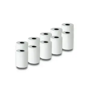 QOLTEC papīra etiķetes printerim, platums 5,7 cm, baltas, 55 g/m², iepakojumā 10 gab. (modelis 51896)