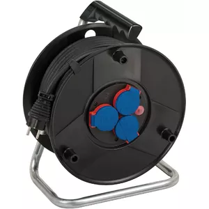 Катушка Brennenstuhl 1098490001 3 розетки 40 м Черная