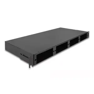 DeLOCK 19" Fiber Optic HD Patch Panel 1U Black Metal Rack Mounting