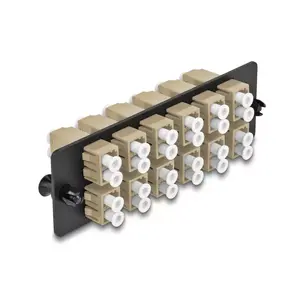 DeLOCK Оптическая панель адаптера LC Duplex OM1 OM2 12 портов бежевый