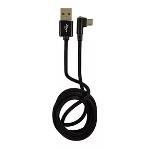 USB kabelis LC-Power LC-C-USB-MICRO-1M-2 1m Melns