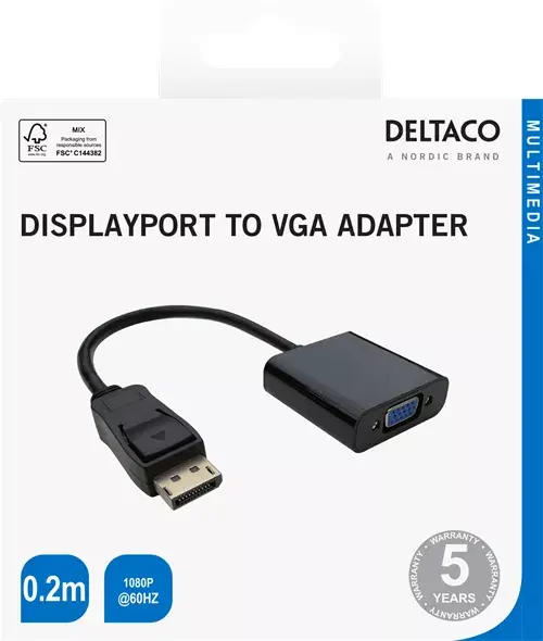 Адаптер видео кабеля Deltaco 00110027 Photo 3