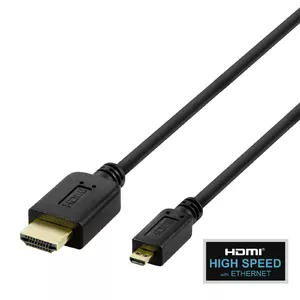 HDMI kabelis DELTACO micro HDMI 4K UHD 60Hz 2 m