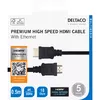 DELTACO HDMI kabelis HDMI-1005-K 4K UHD 0,5 m Photo 4