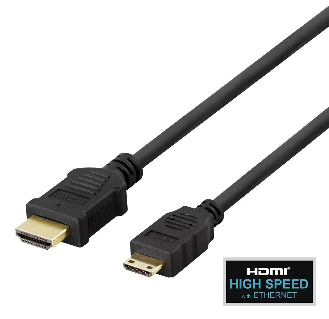 DELTACO HDMI to mini HDMI cable 2 m Photo 1