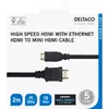 DELTACO HDMI to mini HDMI cable 2 m Photo 4