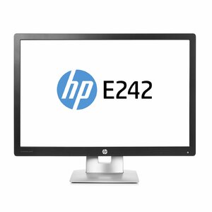 HP EliteDisplay E242 61 cm (24") 1920 x 1200 pixels Full HD LED Black, Silver