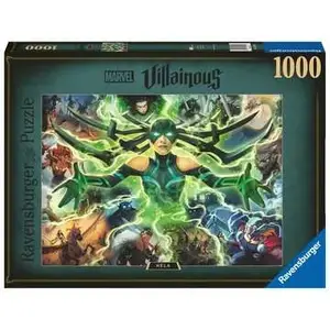 Puzle Ravensburger Marvel Villainous Hela 1000 gab., platums 700 mm, 14+