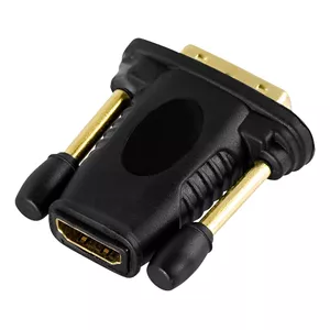 DELTACO HDMI-DVI-D adapteris HDMI-11-K, Full HD 60 Hz, zelta pārklājuma savienotāji