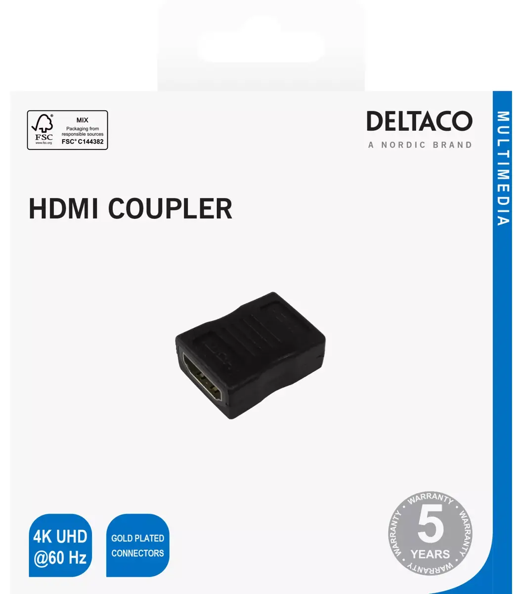 DELTACO HDMI adapter HDMI-12-K 4K UHD Photo 3