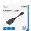 DELTACO micro HDMI на HDMI адаптер HDMI-24B-K Photo 2