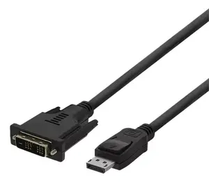 Video Cable Adapter Deltaco 00110010 3 m DisplayPort DVI Black
