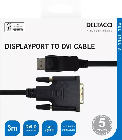 Video Cable Adapter Deltaco 00110010 Photo 3