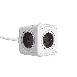 Savio PowerCube PC-02 удлинитель 1.5 м 5 розеток Type C 3680 Вт белый