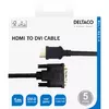 DELTACO HDMI uz DVI-D Single Link kabelis 1 m Photo 3