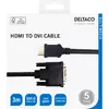 DELTACO HDMI uz DVI kabelis HDMI-113-K 3 m Photo 3