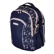 School backpack Herlitz Ultimate Blossom Beige Navy Polyester
