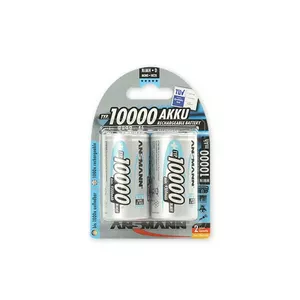 ANSMANN Rechargeable Battery R20/10000/ANS-BL2 — Size R20 (D), 1.2V, 10000mAh, NiMH, rechargeable pack