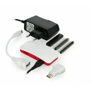 Single-board computer Raspberry Pi Zero Wireless set with case and power supply