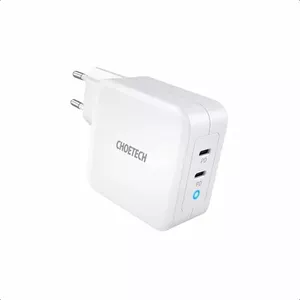 Блок питания CHOETECH Charger GaN 2x USB-C 100W PD, модель PD6008