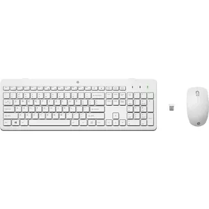 Беспроводной комплект мыши и клавиатуры HP 230 полноразмерный белый